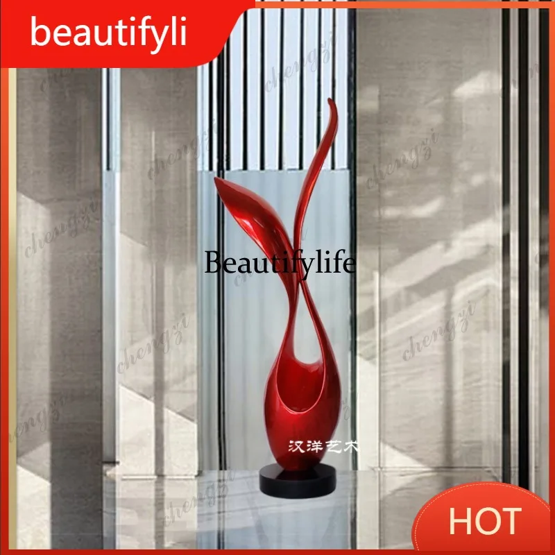 A139 Hotel Lobby Sales Office Lobby Ornament Fiberglass Sculpture Artwork Abstract Decoration