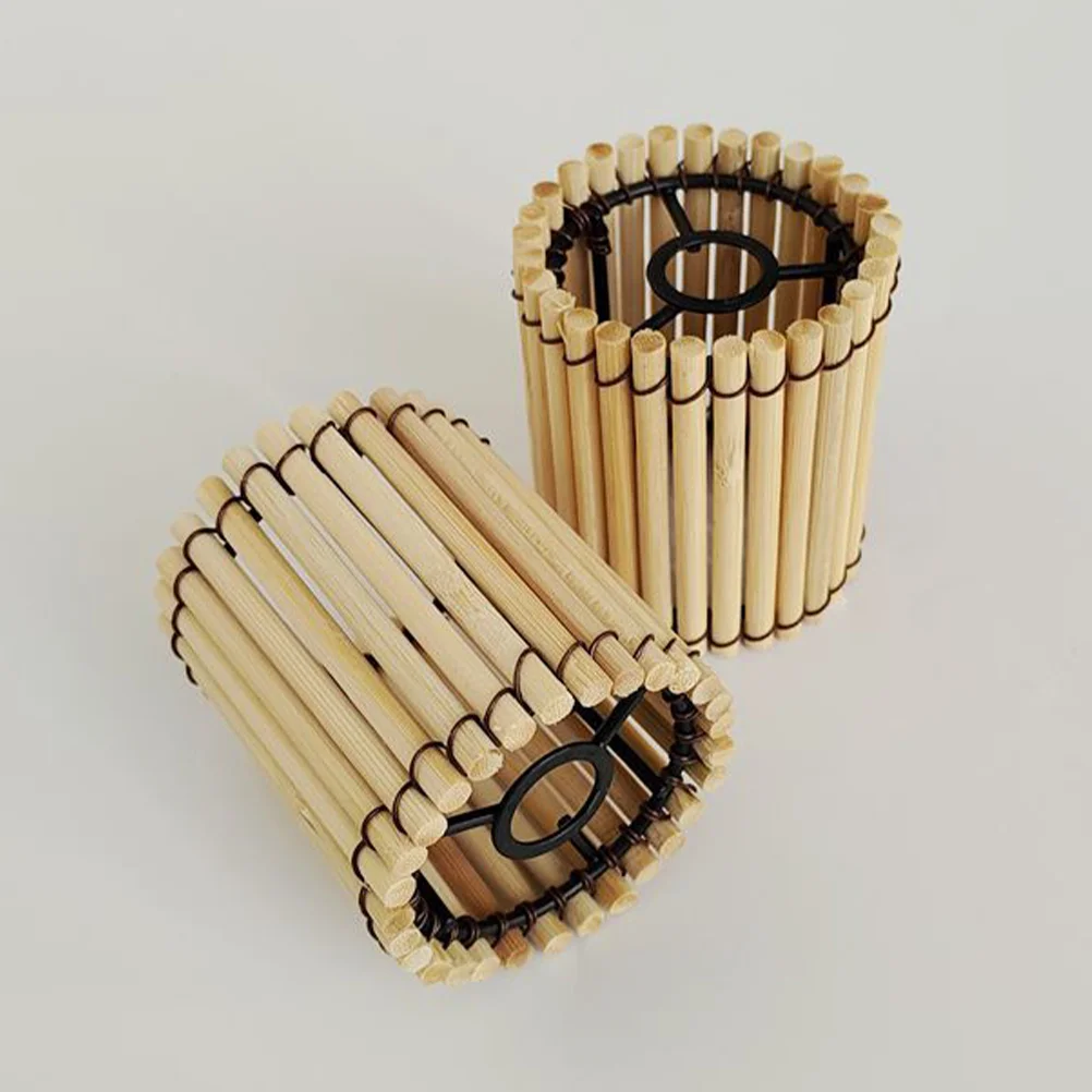 Bamboo Lampshade Light Covers Ceiling Hanging Floor Pendant Small Accessories Indoor