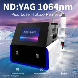 Portable Pico Nd Yag 1064NM Laser Tattoo Removal Machine Q Switch Carbon Stripping Peeling Skin Rejuvenation Professional