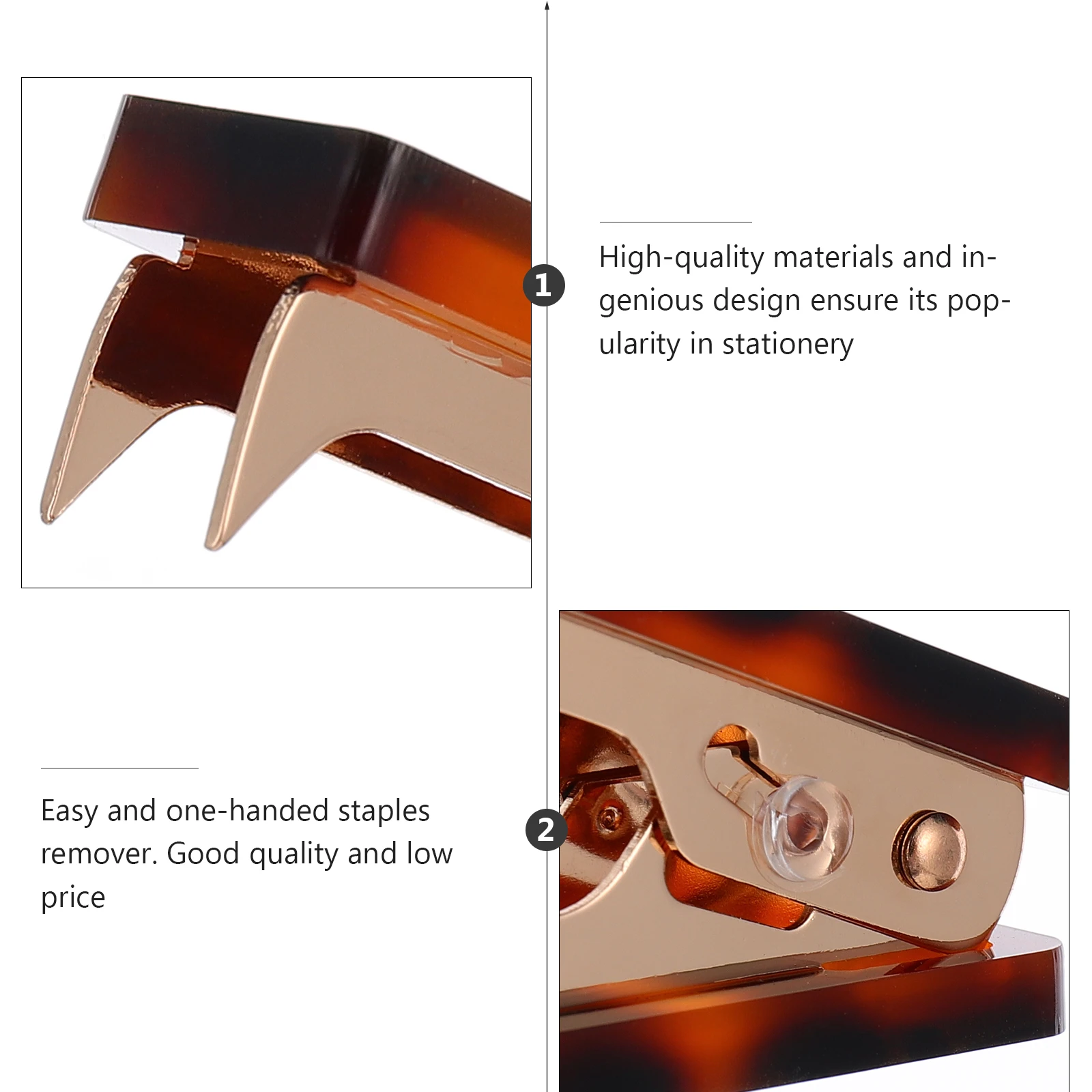 

Acrylic Staple Remover Desktop Office Use Quiet Staples Puller For Stationery Supplies (Random Color)