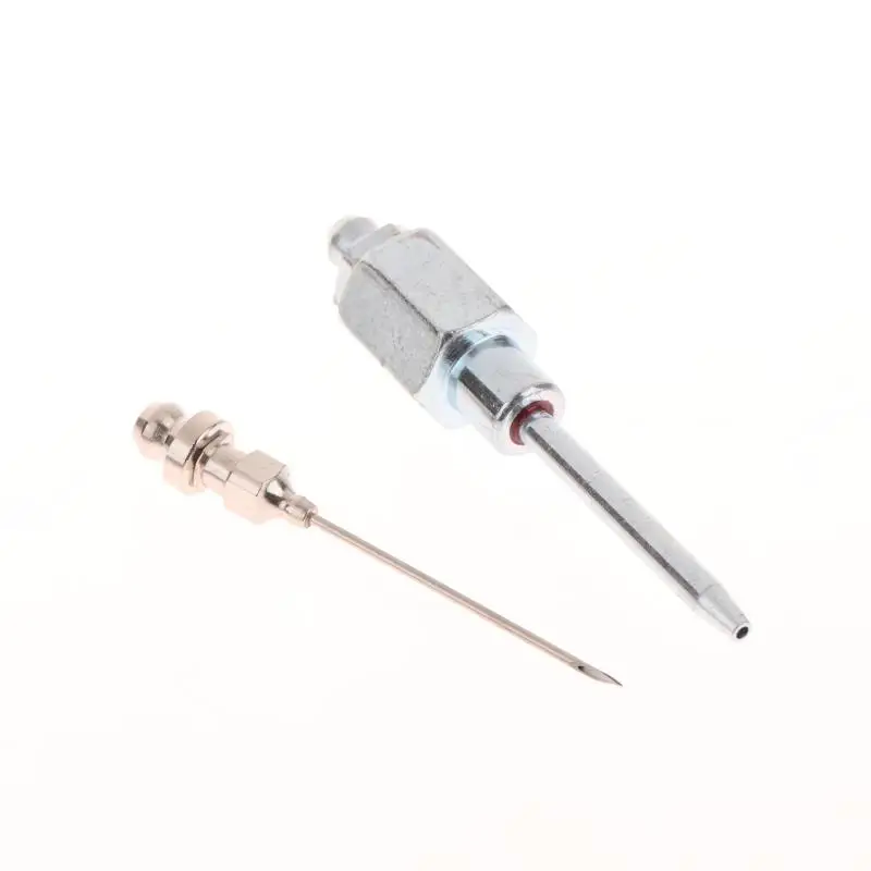Adaptador de agulha de graxa de aço de alta velocidade-ponta do injetor de precisão para rolamentos, juntas e peças de metal, ferramenta de lubrificação profissional
