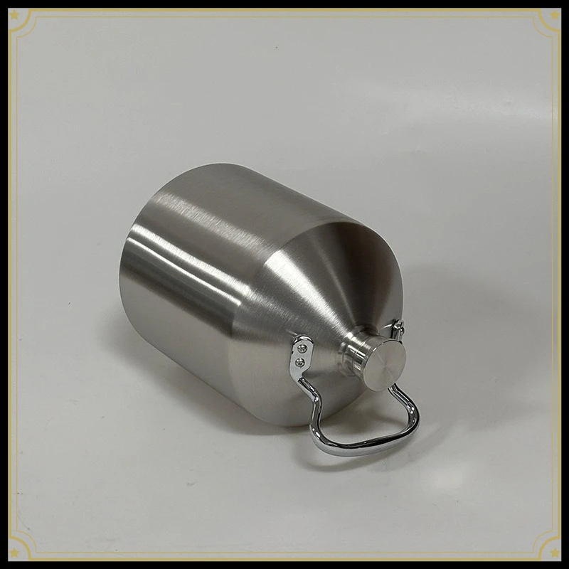 5L 304 Stainless Steel Transfer Canister, Sealed Portable Container For Home Brew Beer Wine Edible Oil Storage