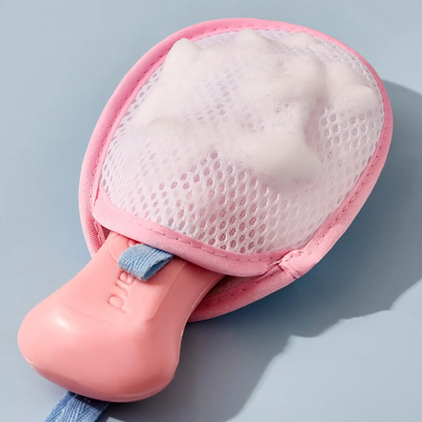 Seifenschaumnetz mit Kordel, Schnellschaum-Duschbeutel, Reisehalter, Netz-Badepflaume, Peeling-Badezubehör