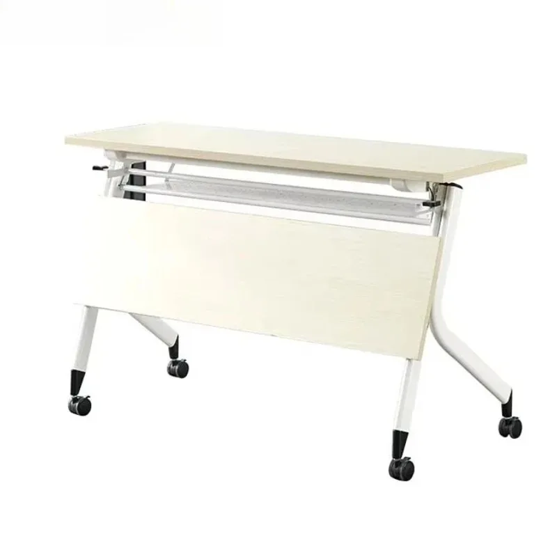 

Modern desk foldable training room table cold-pressed lecture table legs on wheels