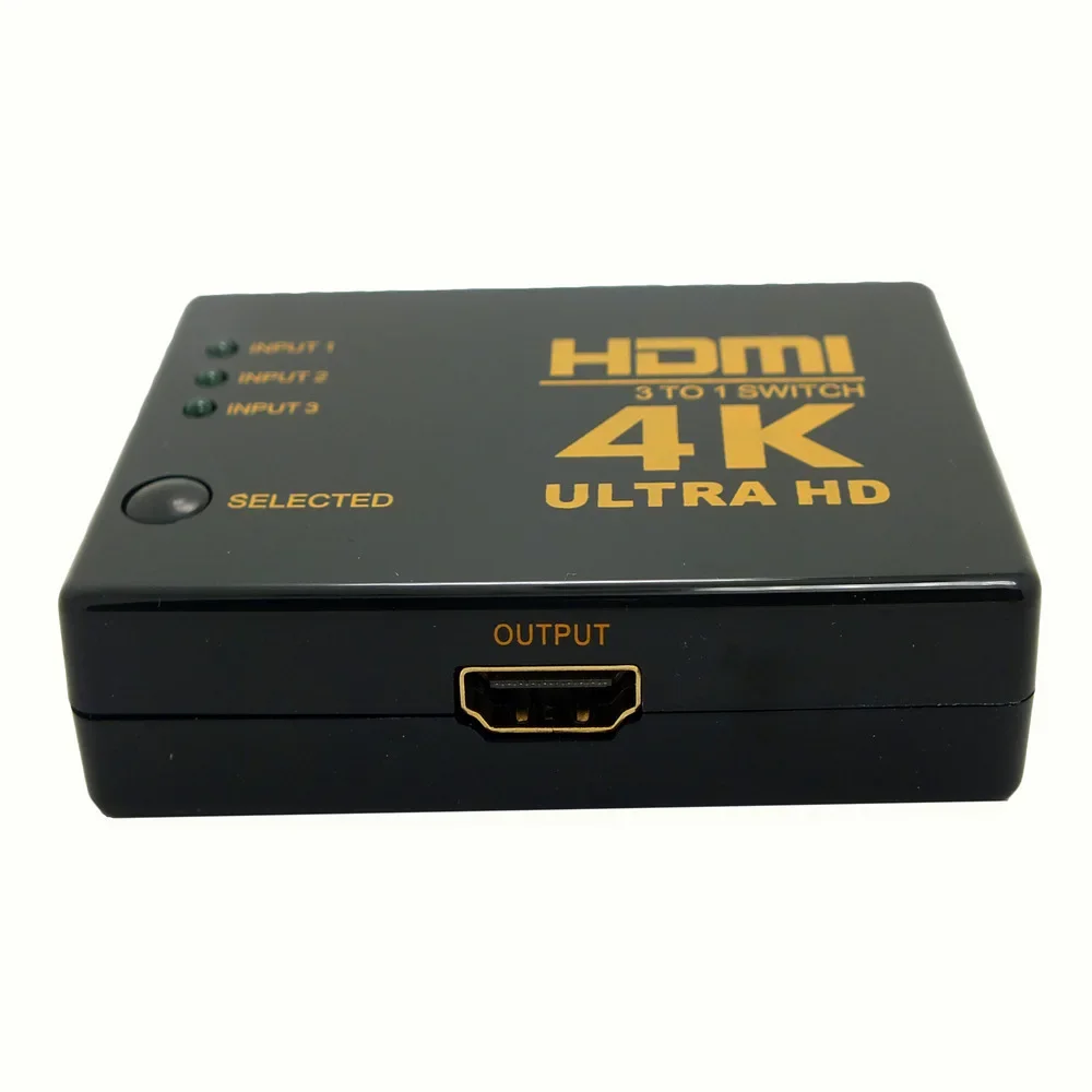 Mini 4K*2K HDMI-compatible Port 3 Input 1 Output Switcher Splitter For HDTV 1080P Video S03