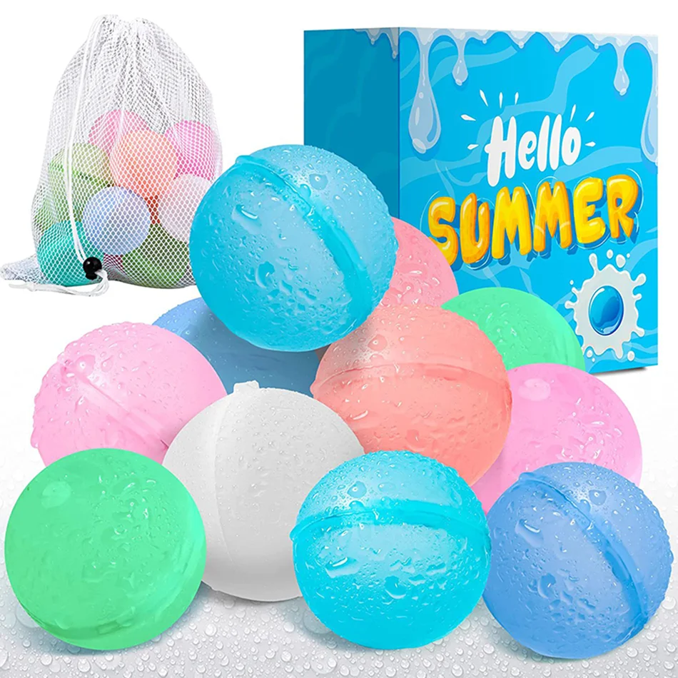 

Reusable Water Balloons Toys Quick Fill Self Sealing Water Bomb for Summer Games Children's Adults Outdoor Activities Toys Gifts