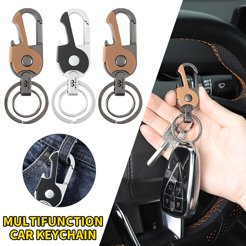 

﻿Car Bottle Opener Key Chain Metal Keyring Pendant Decoration Interior For Infiniti Q50 FX35 Q30 G37 Q70 QX70 G35 Q60 QX50 QX60