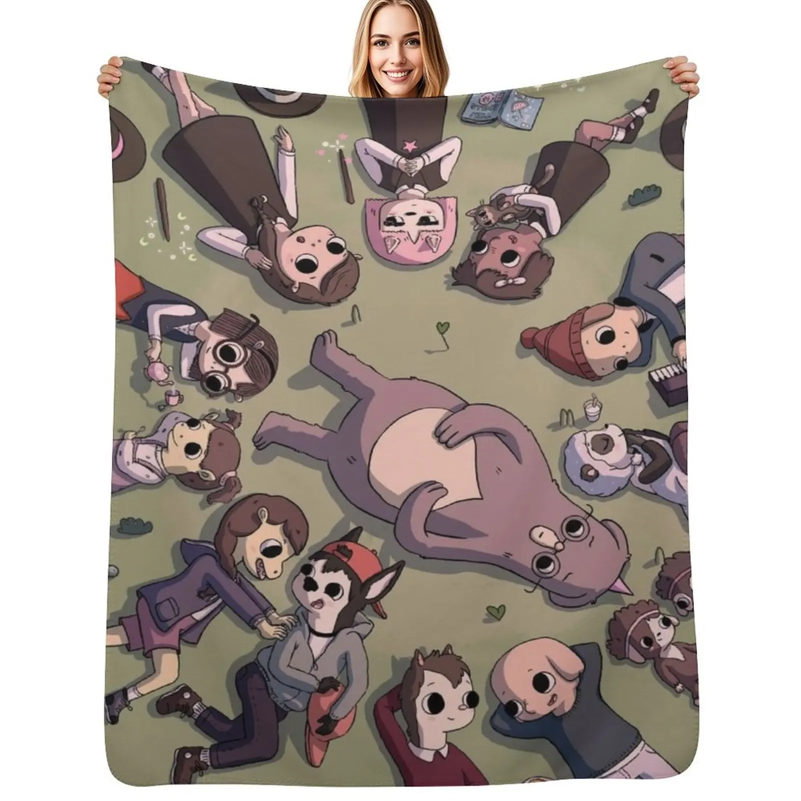 Best!! Design Case & Mask Throw Blanket Soft Sherpa Fleece Warm Blanket for Winter