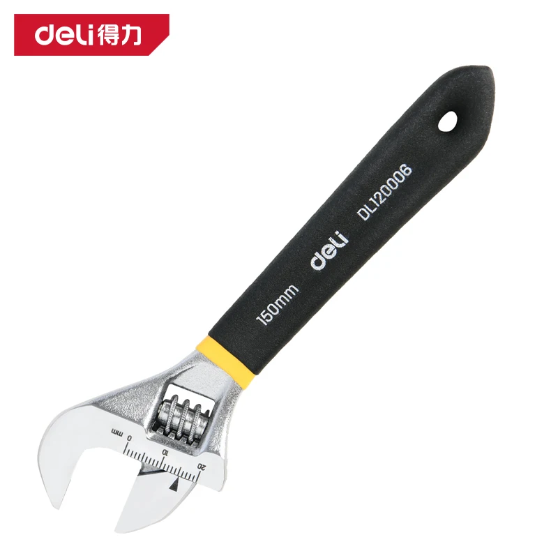 

Adjustable Wrench Universal Spanner Dip Plastic Carbon Steel Mechanical Workshop Hand Repair Tools Car Bicycle Wrench