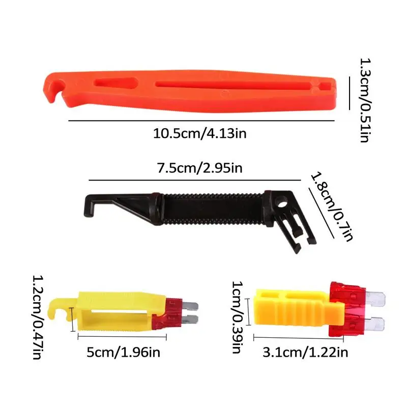 Car Fuse Box Tweezer, Car Circuit Fuse Holder Extractor, Insulation Clip For Fuse Box Installation & Uninstall, For 12V 24V etc.