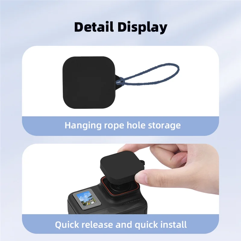 AEE7-Lens Cap Cover For Insta 360 Ace Pro Gimbal Camera Lens Protective Case Fixed Scratch-Proof Frame Accessories