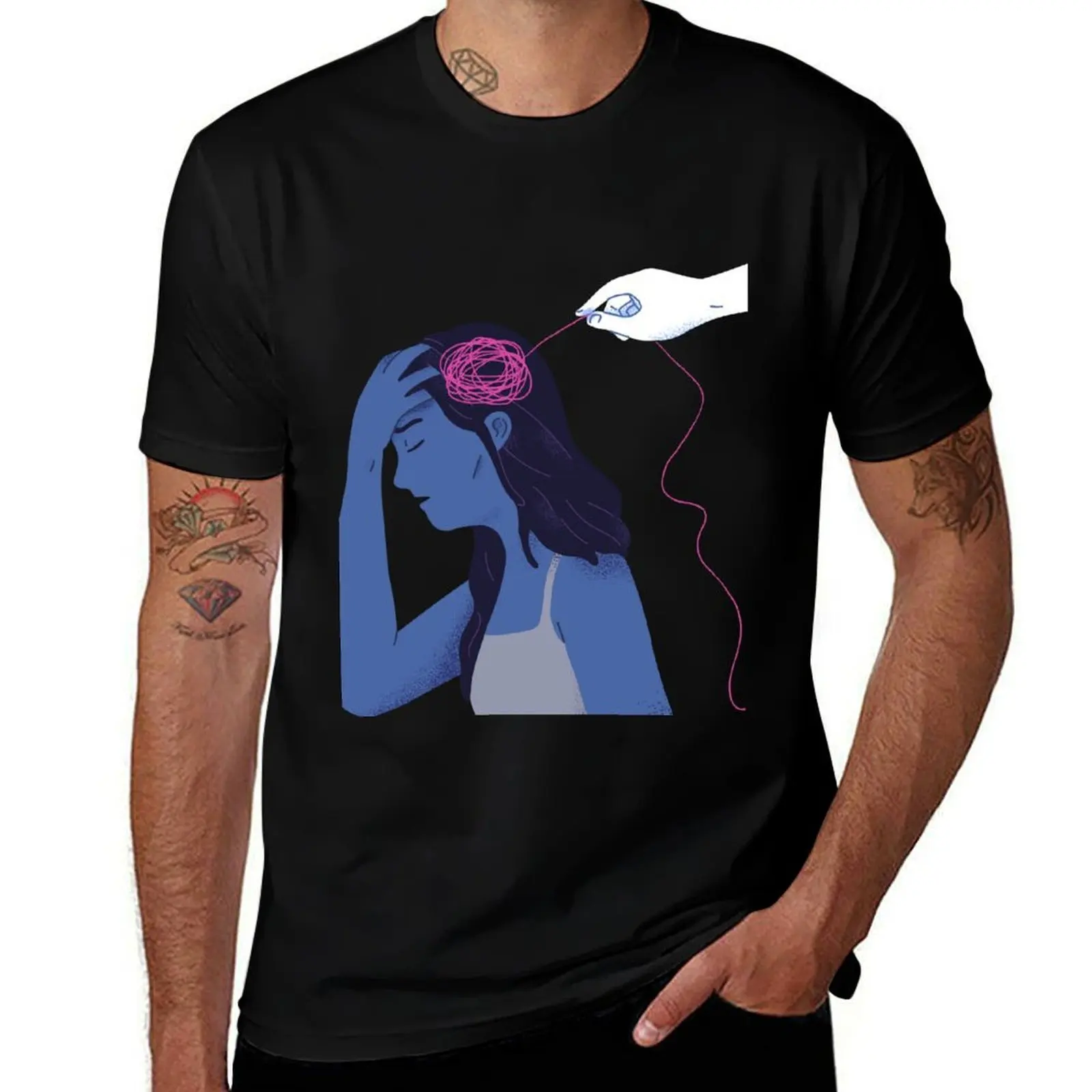 

Atychiphobia ,overthinking T-Shirt custom shirt sports fans rapper graphic tees tops t shirts for men cotton