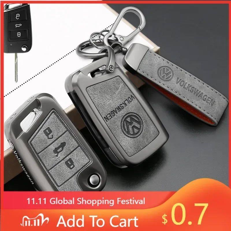 

Чехол-накладка для ключа с 3 кнопками для VW Golf 7 MK7, Tiguan MK2, T-Roc, T-Cross, защитный корпус для пульта дистанционного управления