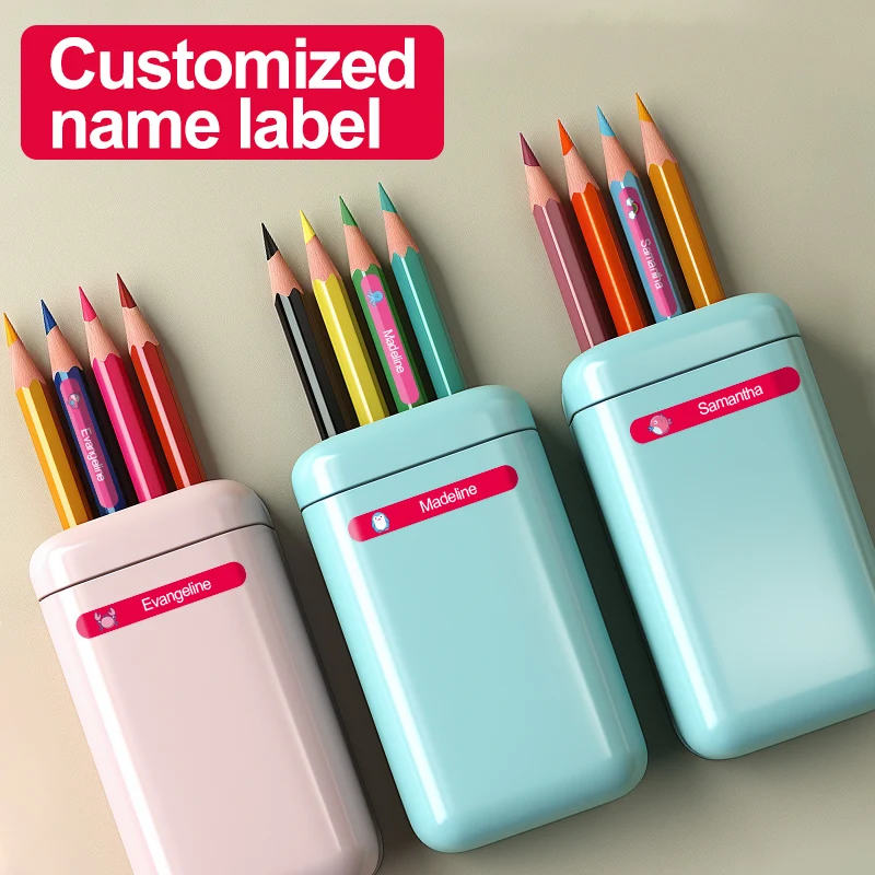 Kids Custom Name Stickers Waterproof Labels for School & Sports Bottles, Personalized, Eco-Friendly Reusable DIY Craft Supplies