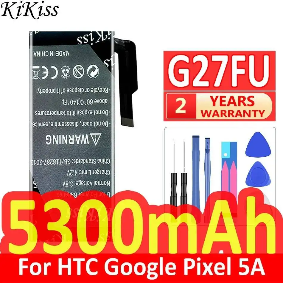 

Хорошая низкотемпературная производительность 5300 мАч G27FU для Htc Google Pixel 5A аккумулятор мобильного телефона надежное питание