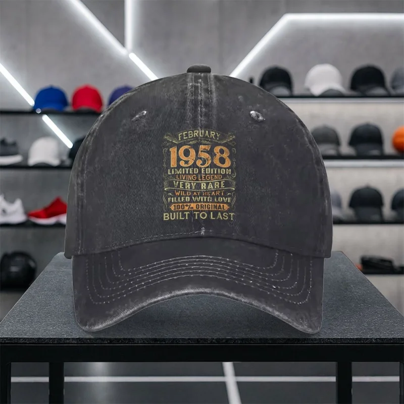 Limited Edition Legendary Baseball Cap Print February 1958