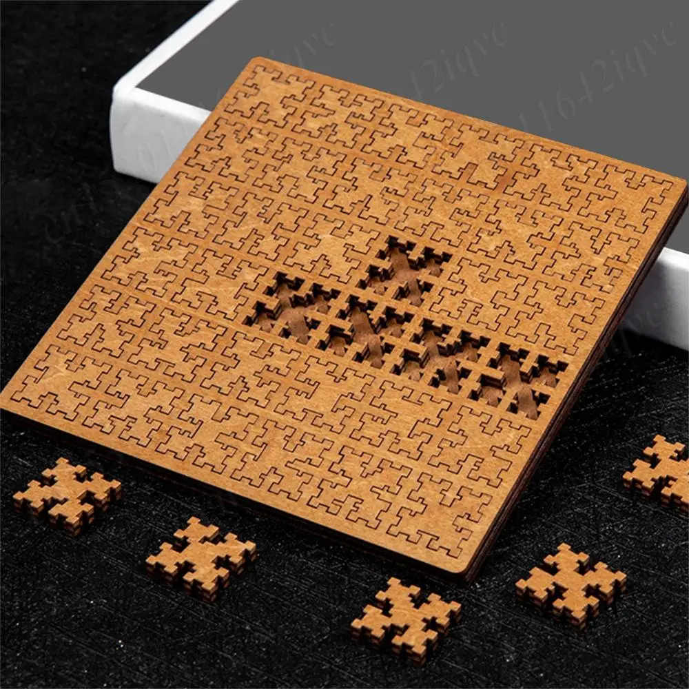 بانوراما خشبية غير منتظمة مع إطار ألغاز منشار فريدة من نوعها متاهة إبداعية غير منتظمة ألعاب لوحية Tangram غير قابلة للحمل #4