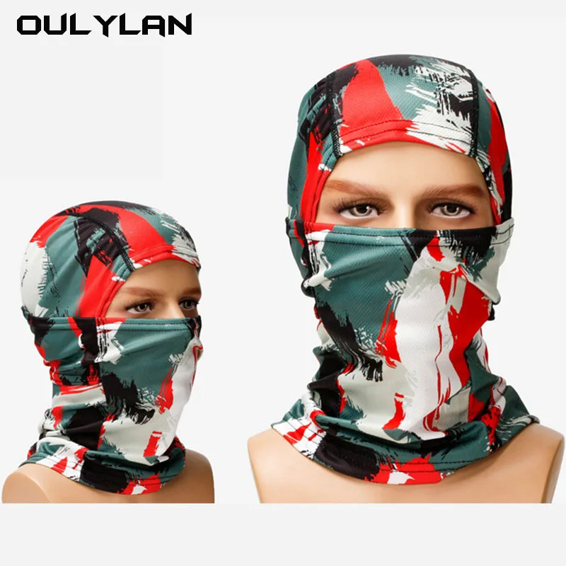 Hiking Hunting Headgear Men Women Balaclava Ski Cycling Hiking Hunting Headgear Camouflage Mask Full Face Neck Protection Masks