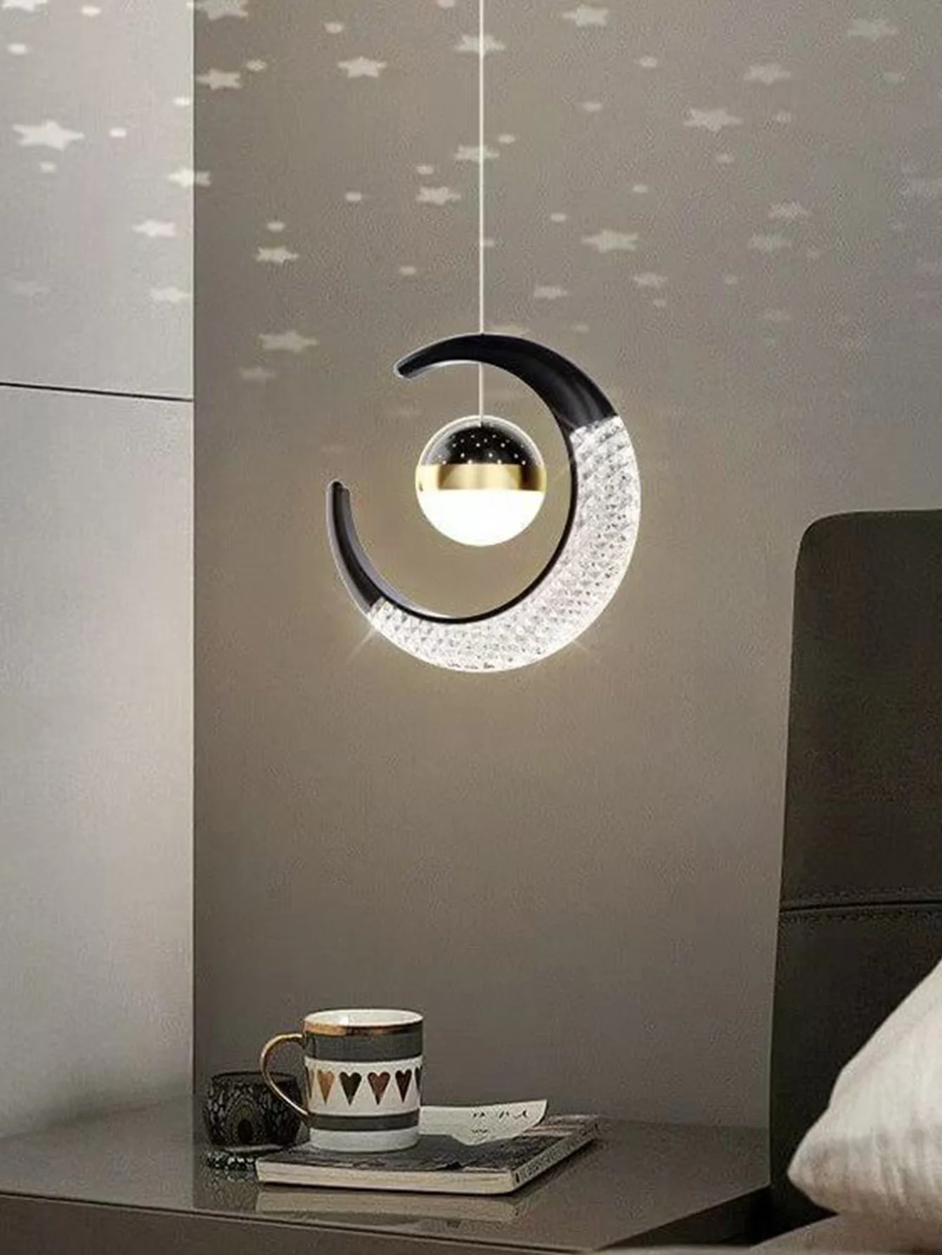 ثريا كريستالية مستديرة شفافة باللون الذهبي/الأسود، وغرفة الطعام، وغرفة المعيشة، وغرفة النوم بجانب السرير والسقف الداخلي لتزيين إضاءة المنزل