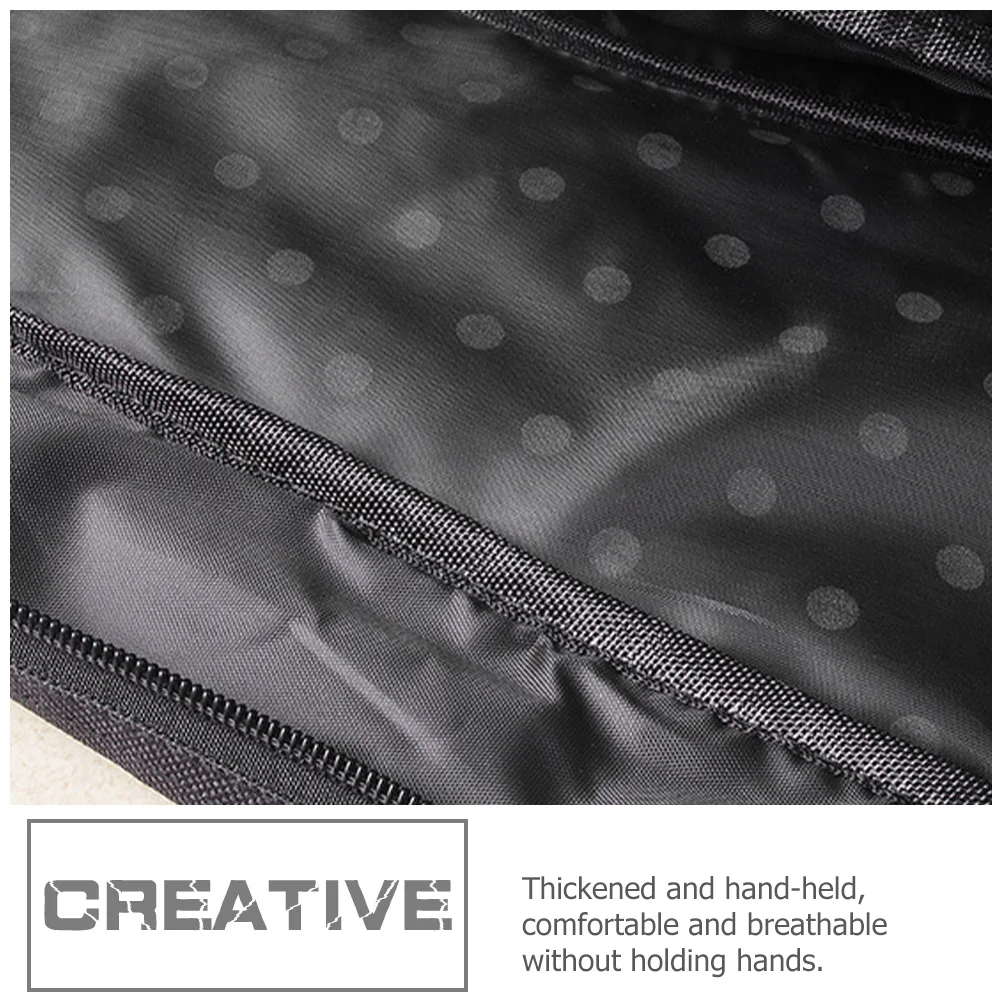 حقيبة تخزين عملية للقيثارة باللون الأسود حقيبة محمولة سميكة مقاومة للماء لأدوات القيثارة مقاس 23 بوصة حقيبة سوداء #5