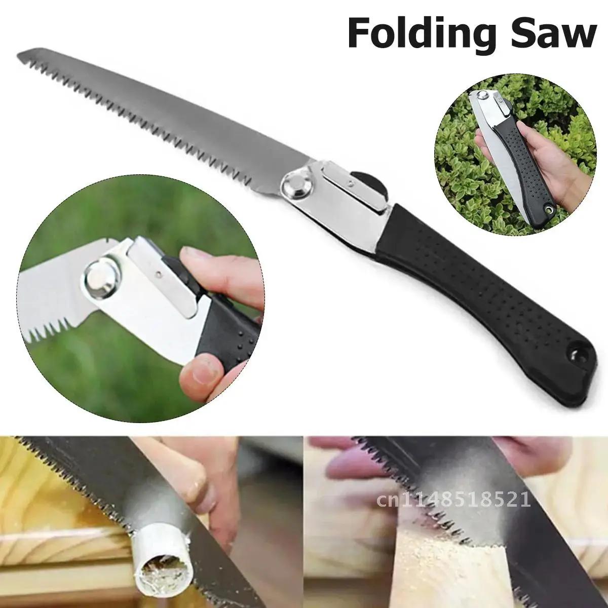 

Hand Saw Folding Woodworking Portable Camping Saw Pruner Secateurs Gardening Foldable 16.7 inch Tree Trimmers Garden Tool