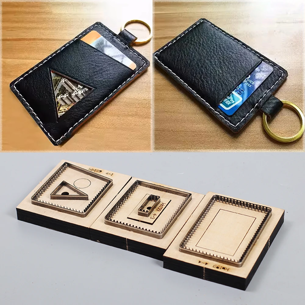 

10.2x7cm key ring cardholder leather craft cutting dies knife mold cutter