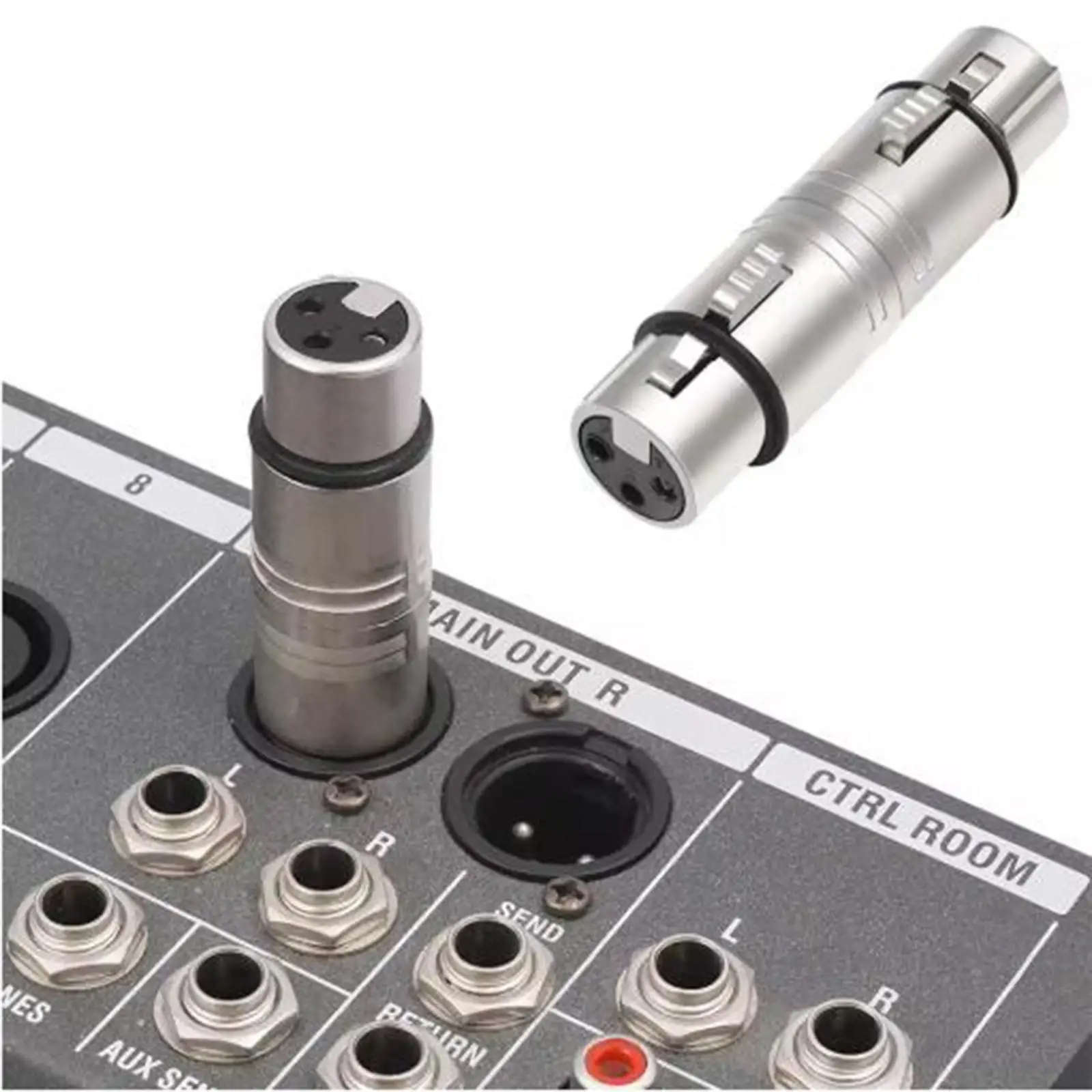 

2 шт. XLR-адаптеры, профессиональные удлинительные муфты, 3-контактные для живых выступлений, записей, пения, развлечений, DJ Party