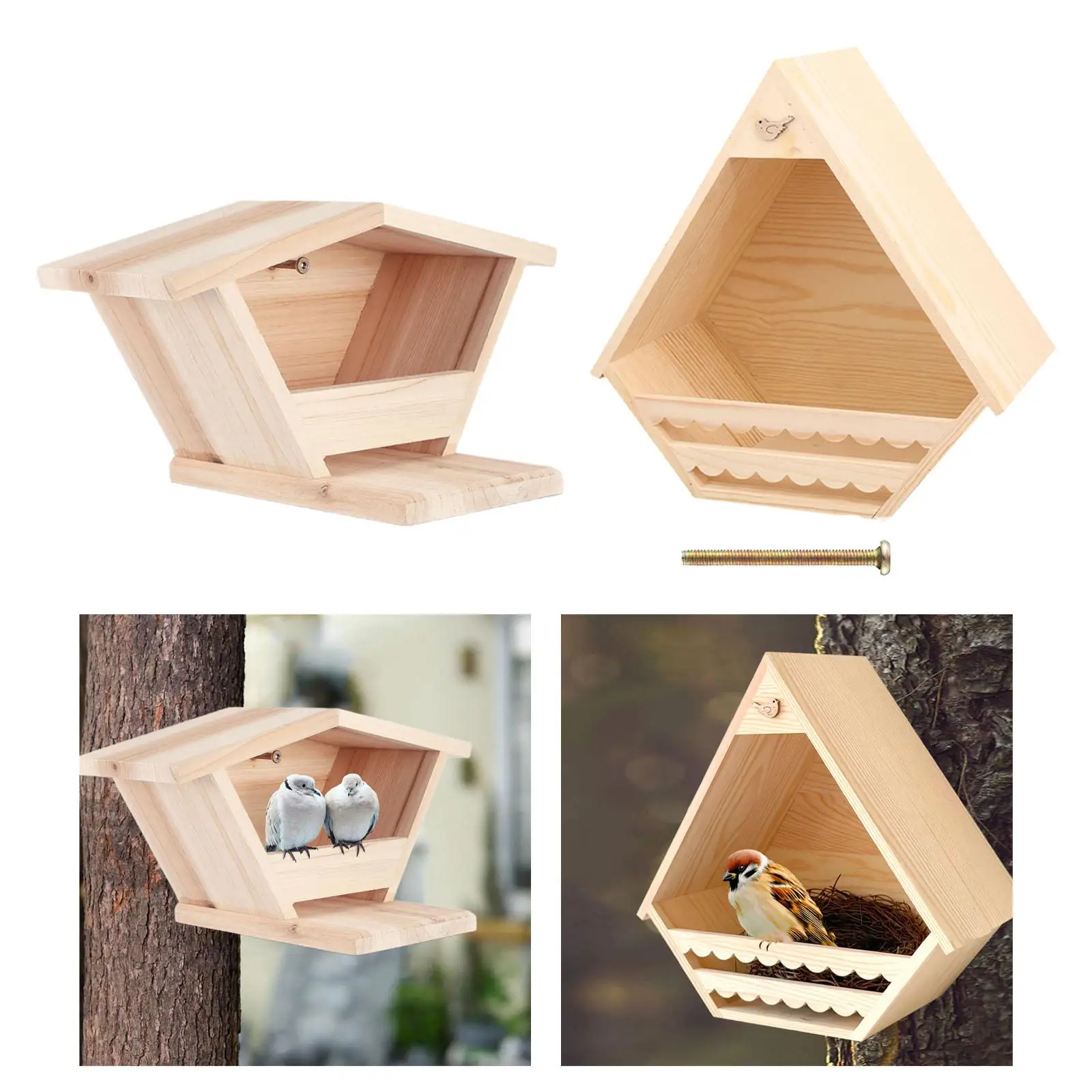 

Подвесной скворечник для наружного использования, вентилируемый ящик для птиц