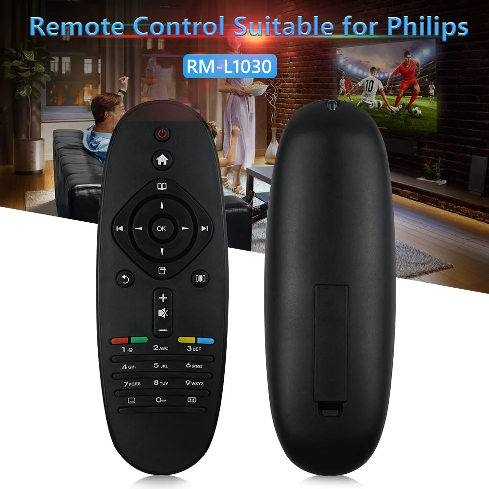 Práctico mando a distancia con batería, controlador de TV inteligente portátil, piezas de repuesto, accesorios para Philips TV