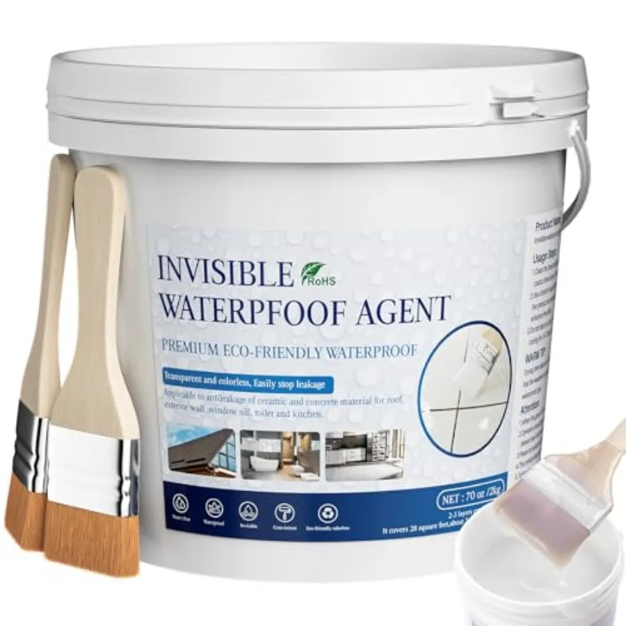 

Liquid Waterproof Sealant, Invisible Waterproof Agent, Transparent Repairing Leak Adhesive Used for Cracks and leaks, Indoor an