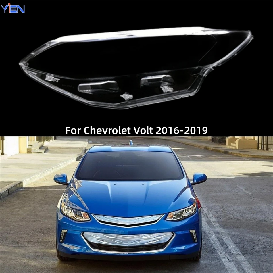 Cubierta de Luces para Chevrolet Volt 2016 2017 2018 2019, Accesorio para Auto, Cubierta de Faro Delantero, Carcasa de Lente de Faro Delantero