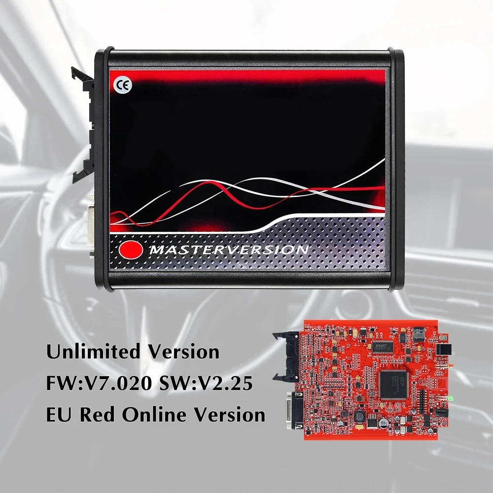 Red PCB KTAG V7.020 V2.25 ECU Chip Tuning Tool K-TAG Programmer Master No Token for BDM Frame view 6