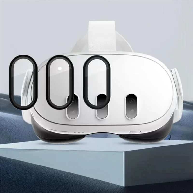 Excellent-3Pcs Tempered Glass For Meta Quest 3 Camera Lens Protector High Definition Front Lens Protective Film Anti-Scratch