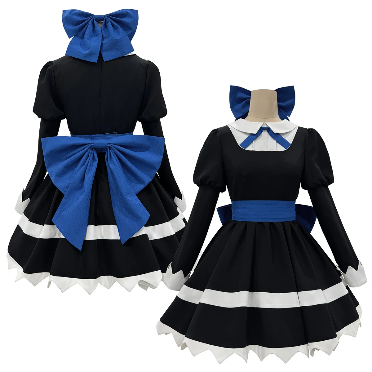 HOLOUN Kous Panty Anime Kous Anarchie Cosplay Kostuum Pruik Jurk Kousen Strik Cos Conventie
