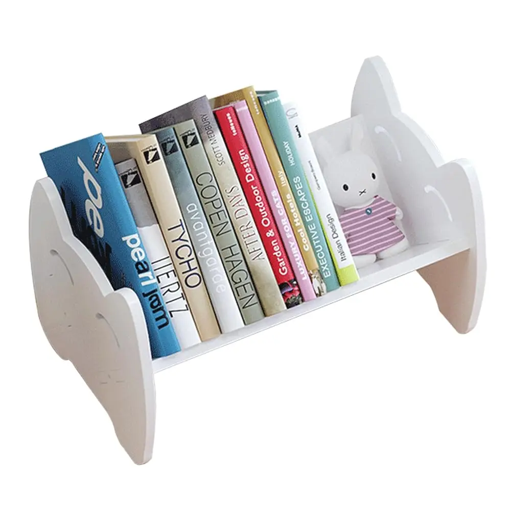 

Kids Bookshelf, Mini Desktop Bookshelf With Tilted Shelf For Desk, Tabletop Book Shelf And Storage Ra In Living