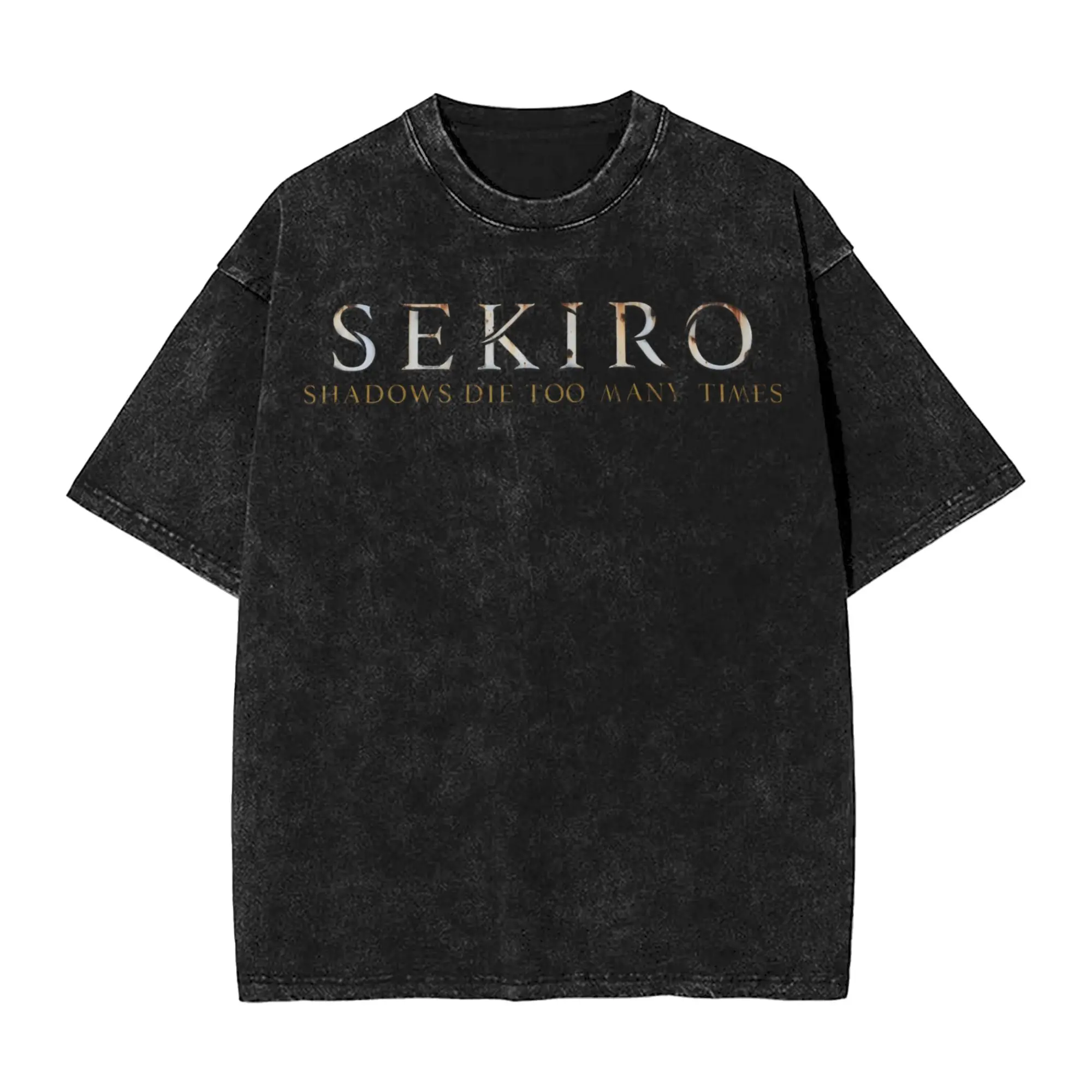 Summer Sekiro: Shadows Die Twice Washed Shirts Merch Harajuku T-Shirt  for Men Women Tees
