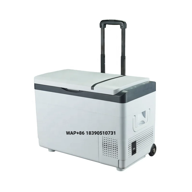 12V Portable Trolley Type  Battery Fridge Car Fridge 30l Camping Fridge Freezer