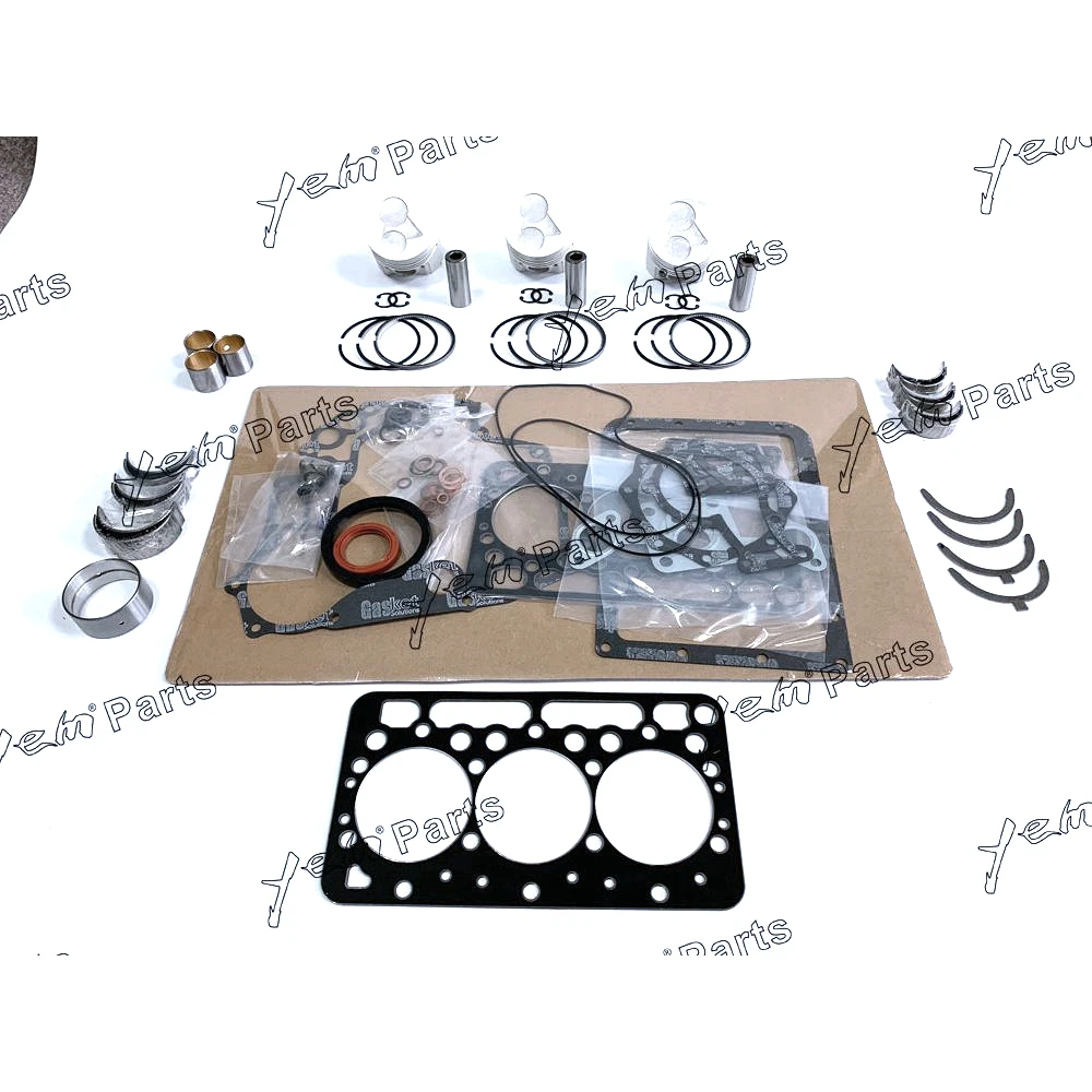 High Quality Piston ,Full Gasket, Bearing, Rings, Bush, Thrust Washer For Kubota D722 Engine