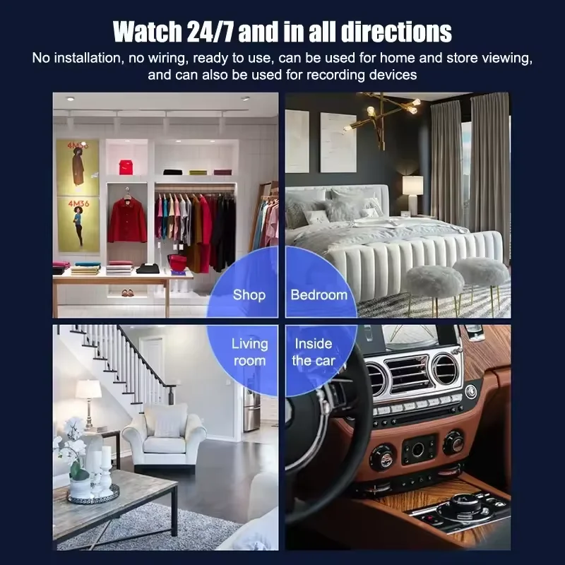 5MP Mini WiFi Camera Home Indoor Motion Detection HD Infrared Night Vision Built-in Baby Monitor Wireless WiFi Camera