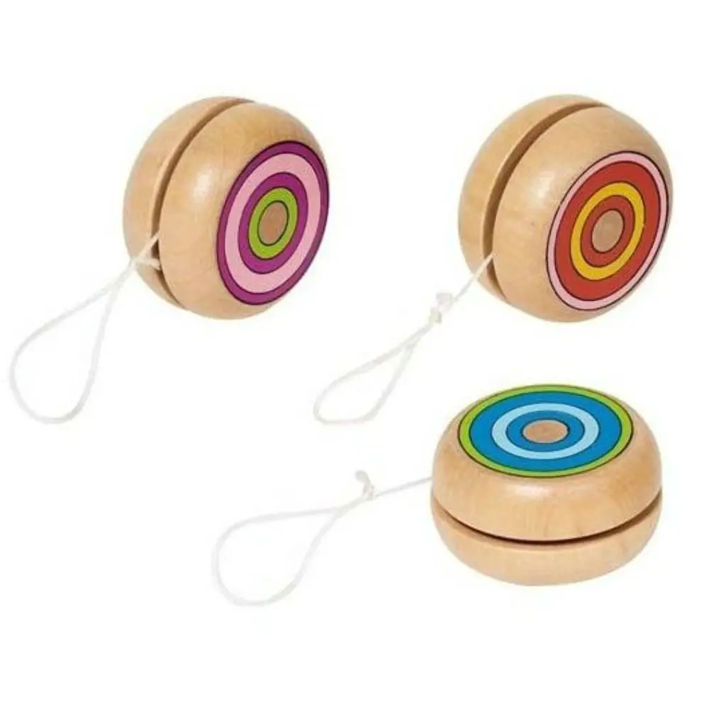 Simplicity Cartoon 2A Yoyo Intellectual Development Creative Live Sleep Yoyo Beginner Wear-resistant Wooden Yoyo