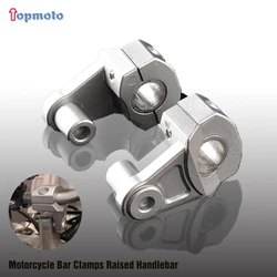 Motorcycle Bar Clamps Raised Handlebar Handle Bar Risers For 22MM 7/8