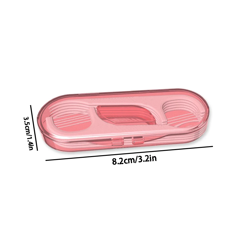 Portable Dental Floss Dispenser Travel Friendly Teeth Cleaning Tool Storage Box With 10pcs Dental Floss Travel Essential