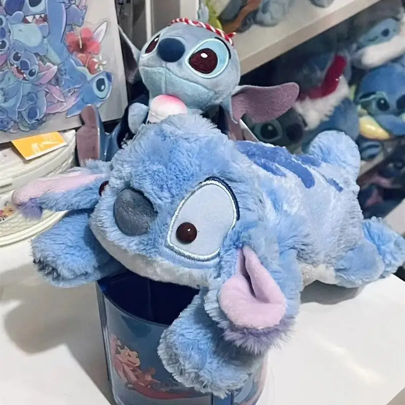 Disney Lilo & Stitch Pencil Case Cute Cartoon Anime Little Monster Plush Doll Desktop Storage Fashion Pen Container Holiday Gift