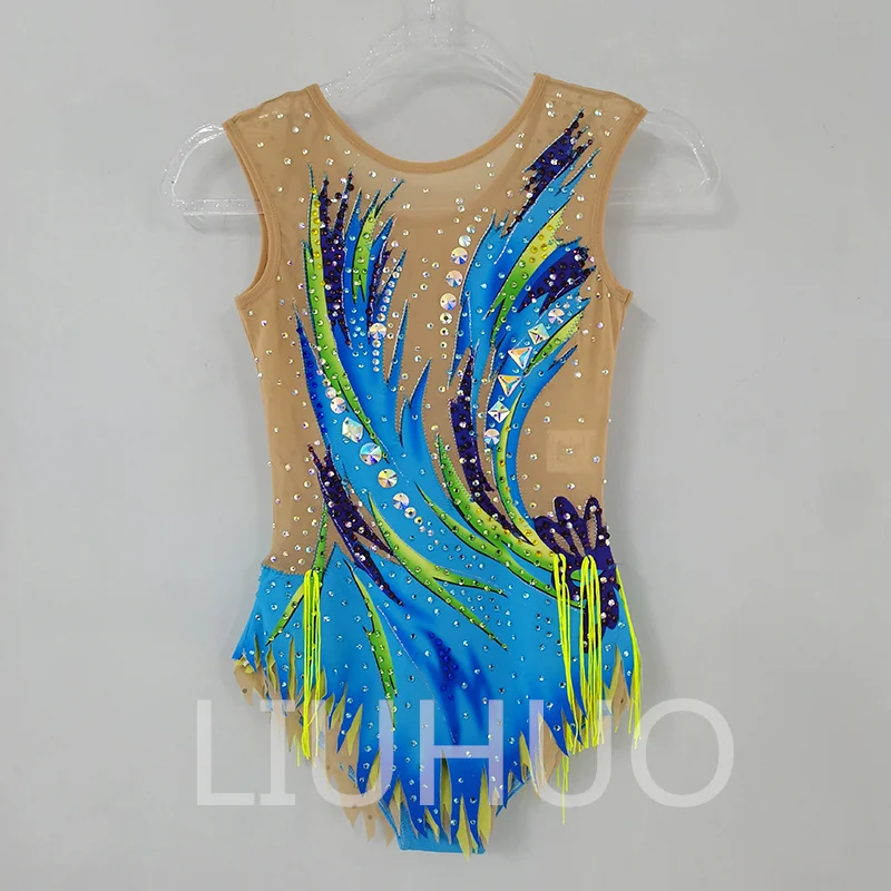 LIUHUO Rhythmic Gymnastics Leotard Acrobatic Performance Costumes For Children Adult