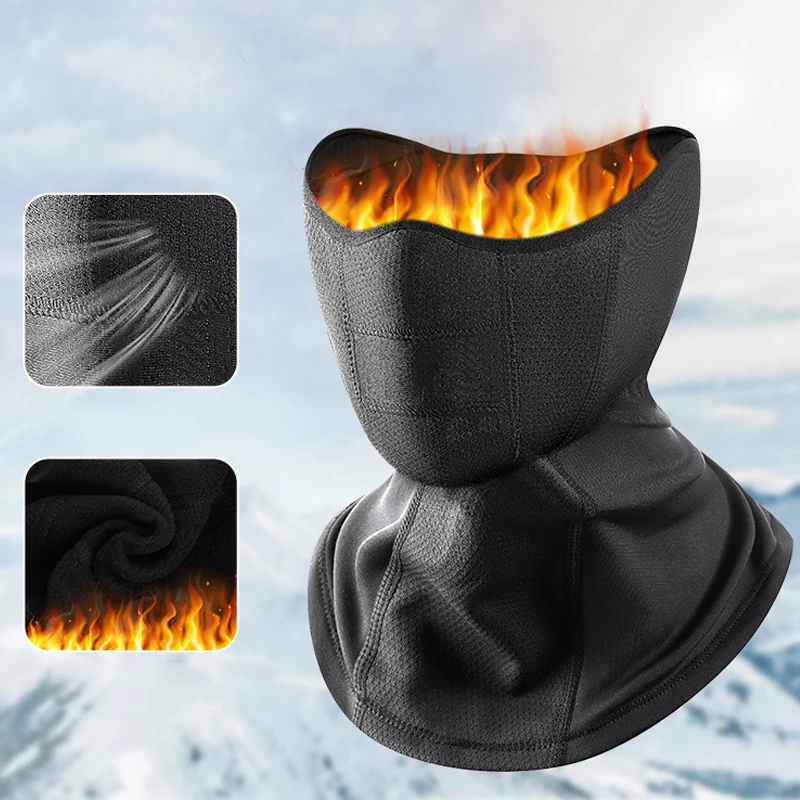 Riding Warm Face Mask Windproof Cold Proof Neckband Outdoor Skiing Neck Cover Ear Protection Head Cover Face Mask Motorcycle Mas