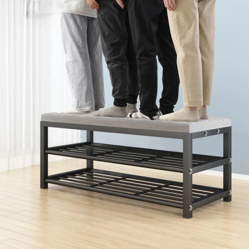 Space-Saving Multi-Layer Shoe Rack Sturdy Metal Shoe Organizer Entryway Shoe Storage Shelf for Home