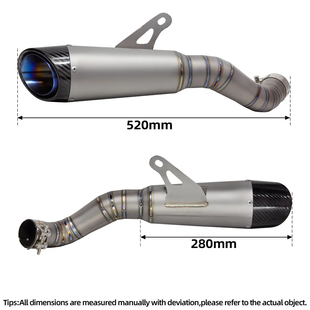 Motorcycle Exhaust Full System Kit Modify Escape Titanium Front Pipe Slip on Line Muffler for Z900 2017-2026