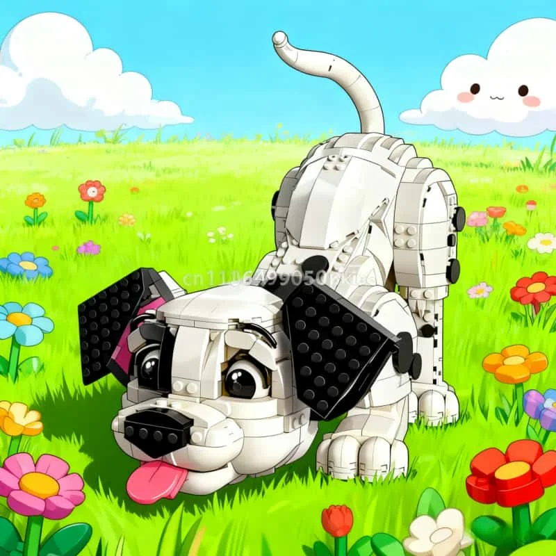 

1722 PCS Creative 101 Dalmatian Puppy Model Building Block Toy Children's Christmas Birthday Gift