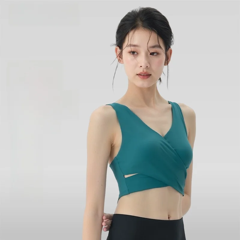 

Женский универсальный спортивный жилет, универсальная дышащая одежда для йоги, бретелька для пилатеса, красивая конструкция спины для верхней одежды