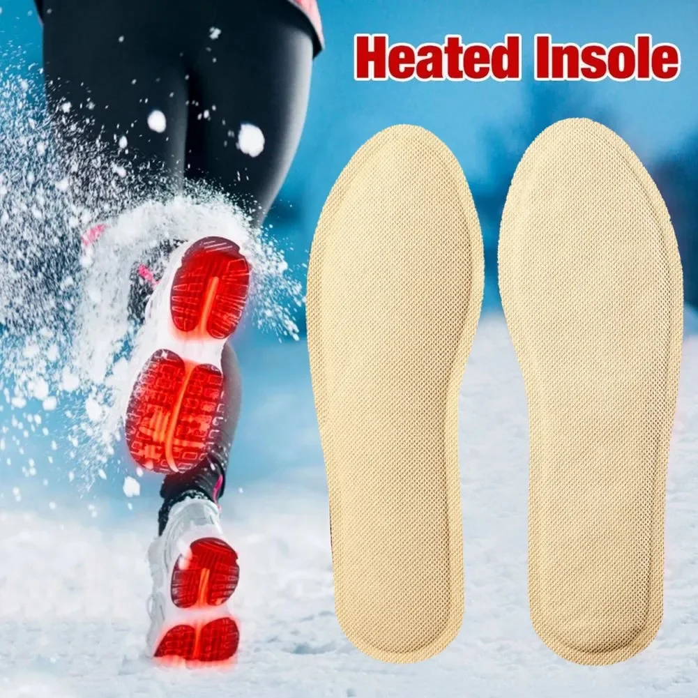 12 Hours Heated Shoe Insoles Men Women Universal Winter Heater Self-Heating Breathable Foot Patch Pad Outdoor Sport Feet Warmer